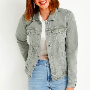 Olive Washed Denim Jacket